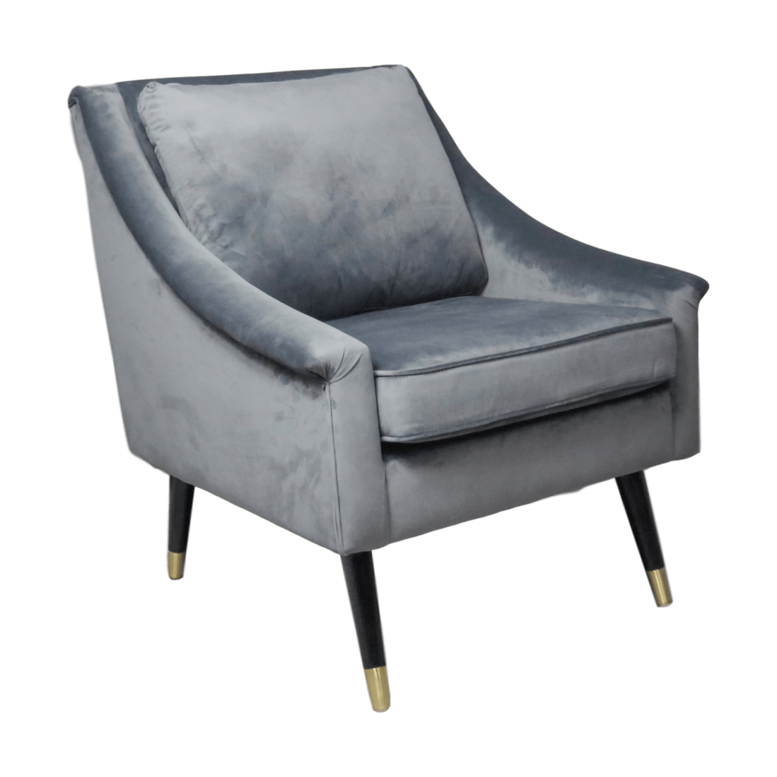 Grey Velvet Armchair Furnship